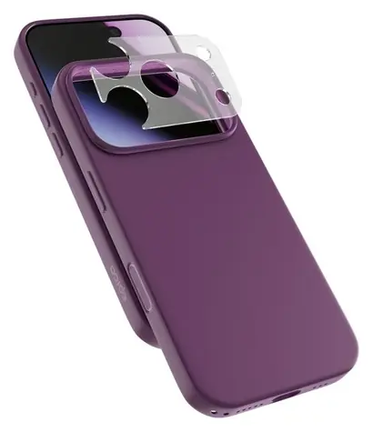 Epico Silicone Pro Mag+ Case tmavě fialová / Kryt / iPhone 17 Pro, 18 Pro / Qi2 & MagSafe kompatibilní