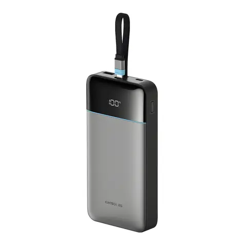 Cuktech LPB252N šedá / Powerbanka / 120W / 25000mAh / vestavěný USB-C kabel