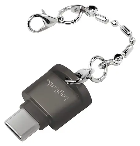 LogiLink CR0039 šedá / Čtečka paměťových karet / USB-C / microSD / USB 2.0