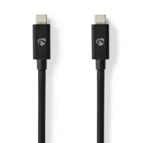 Nedis USB4 Gen 2x2 černá (CCGL66020BK20) / Kabel USB-C - USB-C / 240 W / 8K 60Hz / 20 Gbps / 2 m