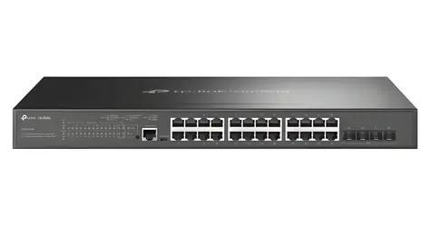 TP-Link Omada Switch 24-Port PoE+ / Switch / L2+ Managed / 24x GLAN PoE+ / 4x SFP+ / 1U