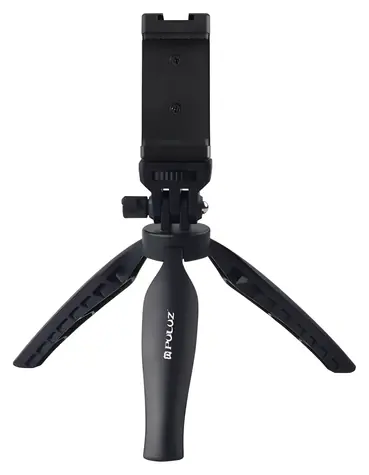 Puluz Stolní stativ pro smartphone černá / Stativ / závit 1/4” / šířka telefonu 7,5–8,5 cm