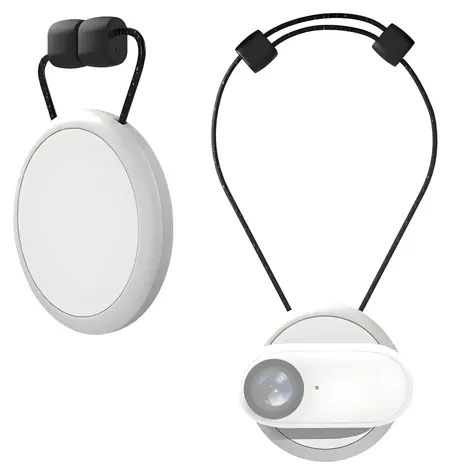 Puluz PU889W bílá / Magnetický držák / Pro Insta360 GO 3/GO 3S / 360° otočení / silikon