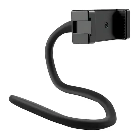 Puluz PU882B černá / Flexibilní držák se svorkou / Pro telefony a akční kamery / závit 1/4