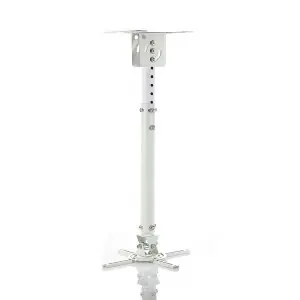 P-107W Stropní držák projektoru bílá / Držák projektoru / nosnost 15 kg / rozsah 45-76 cm