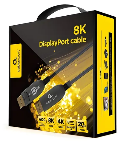 AOC Premium / DisplayPort kabel / Aktivní optický / 8K / 20 m