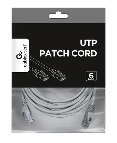 Patch kabel Cat6 UTP 7,5 m šedý / Patch kabel / U/UTP / čistá měď / RJ45-RJ45