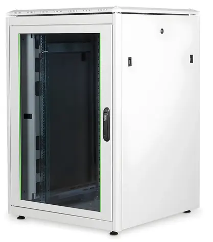 DIGITUS Unique 800x800mm šedá / Stojanový rozvaděč / 22U