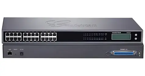 Grandstream GXW4224 V2 / VoIP analogová brána / 24x FXS / 1x Gigabit LAN / 1U