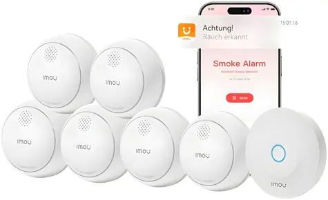Imou ZSM1 Kit6 bílá / Sada detektorů kouře / alarm + 6x detektor kouře