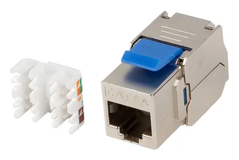 Lanberg Keystone modul RJ45 CAT.6A FTP / Keystone modul / bez nářadí / LSA / 568A/B