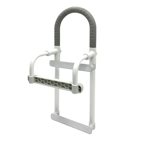 MSV SAFE bílo-šedé / Opěrné madlo do vany / hliník / nosnost 60 kg / 61 cm
