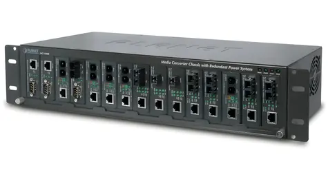 Planet MC-1500R / Rackové šasi pro media konvertory / 15 slotů / 19
