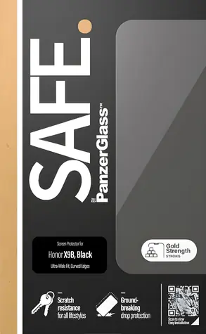 PanzerGlass SAFE pro Honor Magic6 Lite černá / Tvrzené sklo / UWF / Plně nalepovací / 0,42 mm