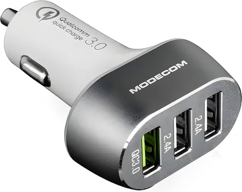 Modecom MC-CU3 / Autonabíječka / 3x USB-A / 3 A
