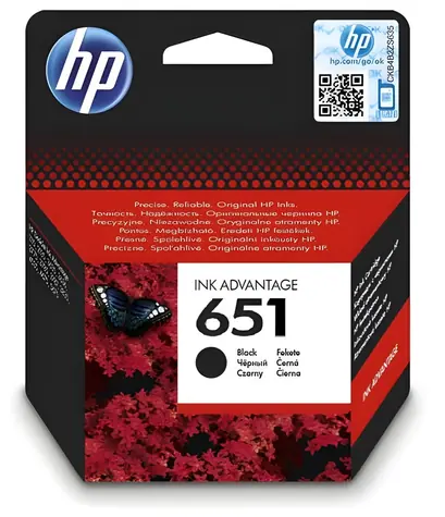 HP C2P10AE originální cartridge 651 černá / Inkoustová náplň / DeskJet 5575, 5645, OfficeJet 202, 252 / 600 stran