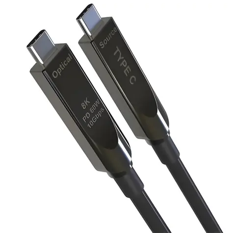 PremiumCord USB-C AOC kabel GEN2 15 m / Kabel / DisplayPort 1.4 / 8K 60Hz a 4K 144Hz / 10 Gbps