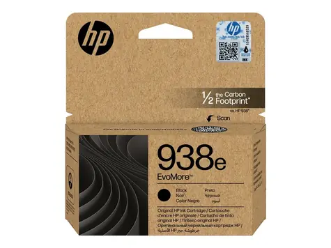 HP 938e EvoMore černá / Originální inkoustová kazeta / HP OfficeJet Pro 9120e/9130e