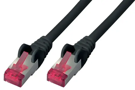 Shiverpeaks Patch kabel S/FTP Cat.6A černá / Patch kabel / S/FTP / 5 m
