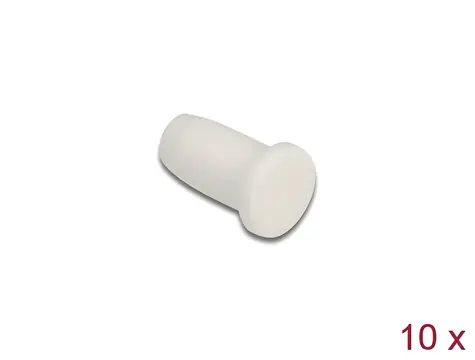 Delock Krytka proti prachu pro optické konektory 1,25 mm bílá / Krytka proti prachu / Objímka 1,25 mm / 10 ks