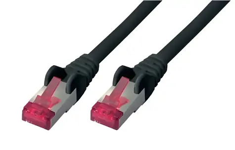 Shiverpeaks Cat.6A S/FTP černá / Patch kabel / RJ45-RJ45 / 10 m