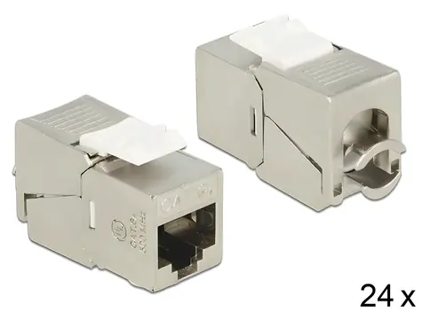 Delock Keystone modul RJ45 samice > LSA Cat.6A STP / Keystone modul / CAT.6A / STP
