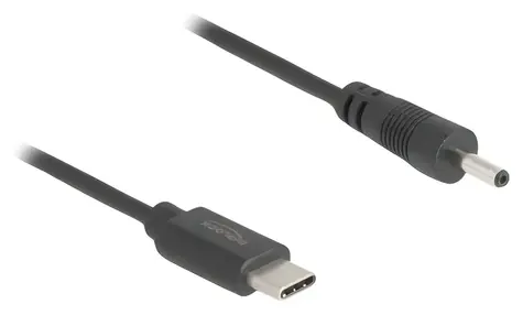 Delock USB-C > DC 3,0 x 1,1 mm / Napájecí kabel / 0,27 m
