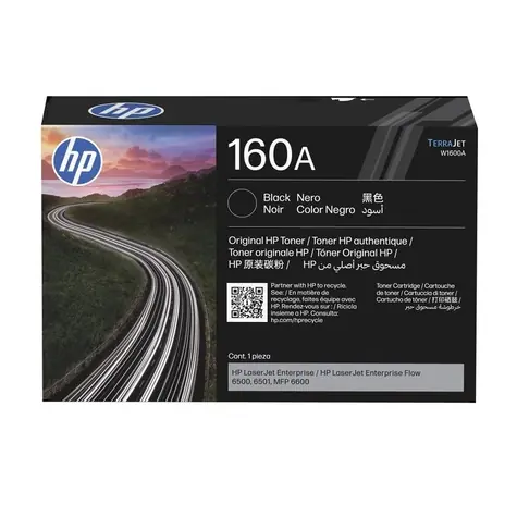 HP 160A černá / Originální toner / 10.500 stran / LaserJet Enterprise Flow MFP 6600, 6500, 6501