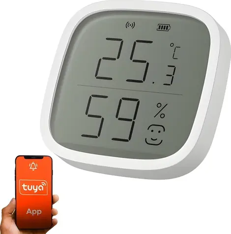 Extralink Smart Life / Snímač teploty a vlhkosti / Bezdrátový / Pro interiér / Vestavěný