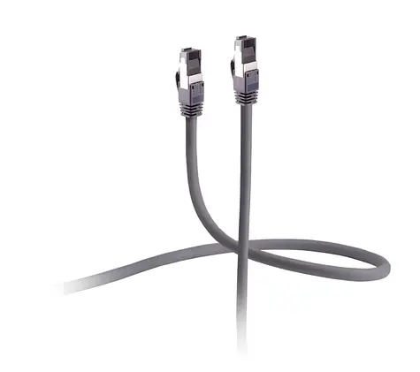 Sconn Flexline Armored šedá / Patch kabel / Cat 6a / U/FTP / 500 MHz / 2 m