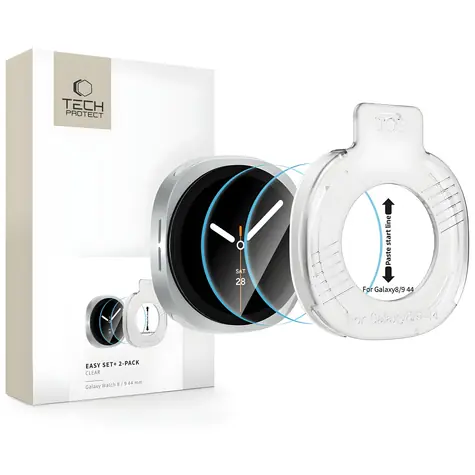 Tech-Protect Easy Set+ / Tvrzené sklo pro chytré hodinky / Samsung Galaxy Watch Ultra / 44 mm / 2 ks