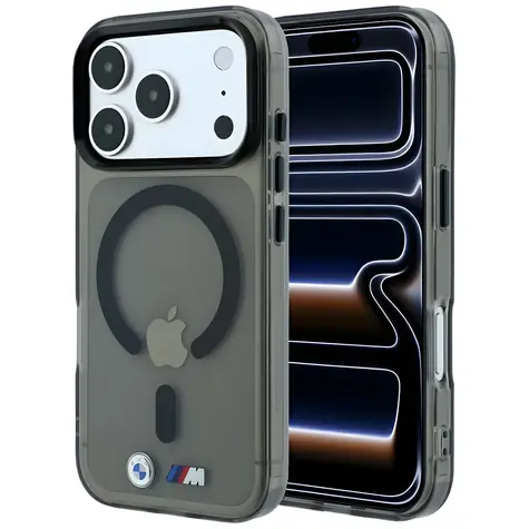 BMW Zadní kryt Metal Logo MagSafe pro iPhone 17 Pro a 18 Pro černá / Zadní kryt / MagSafe