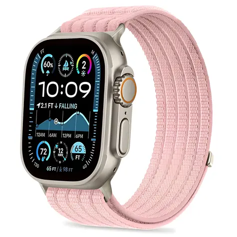 Tech-Protect Nylon Sport Band 44/45/46/49 mm světle růžová / Řemínek / Apple Watch / nylonový