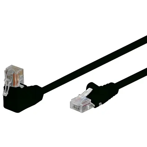Shiverpeaks Cat6 S/FTP patch kabel 3m černá / Patch kabel / RJ45 lomený-rovný / PIMF