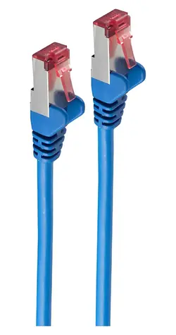 Shiverpeaks Cat 6A S/FTP modrá / Patch kabel / 0,15 m