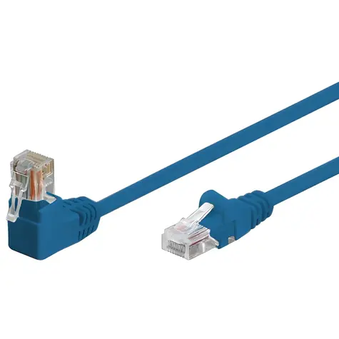 Shiverpeaks Cat6 S/FTP modrá / Patch kabel / 2 m / úhlový RJ-45 / PIMF