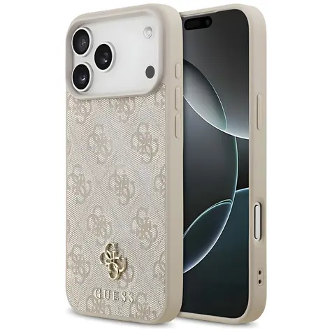 Guess 4G Small Classic Logo MagSafe růžová / Zadní kryt / MagSafe / Apple iPhone 17 Pro Max