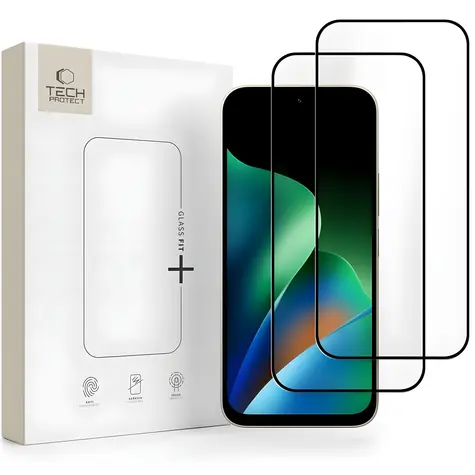 Tech-Protect Glass Fit+ černá 2 ks / Tvrzené sklo / Xiaomi Redmi 17 4G/5G