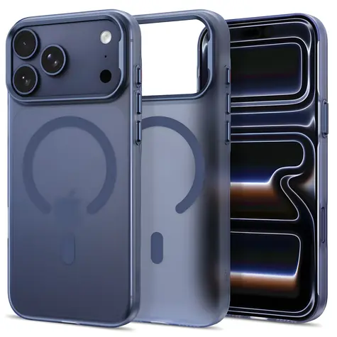 Tech-Protect MagZero MagSafe tmavě modrá matná / Kryt / Apple iPhone 17 Pro, 18 Pro / MagSafe