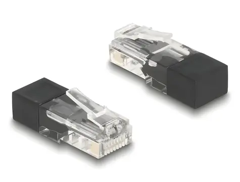 DeLock RJ45 konektor s ukončovacím odporem 60 Ohm / Konektor RJ45 / Přímý / 2 ks