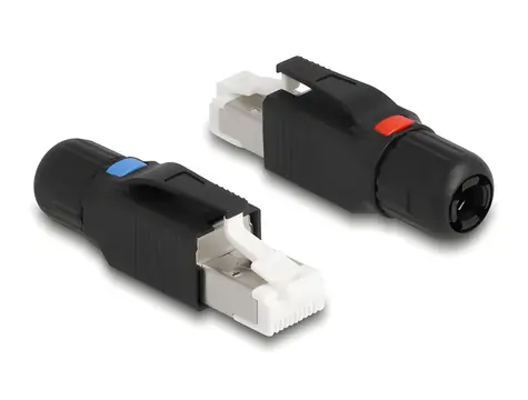 DeLock Konektor RJ45 Cat.6A montážní na místě / Konektor / Cat.6A