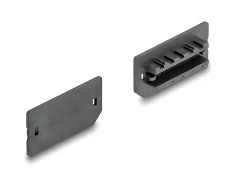 Delock prachová záslepka pro USB Type-E Key A/B samice černá / Prachová záslepka / 10 ks