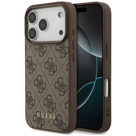 Guess 4G Classic hnědá / Zadní kryt / iPhone 17 Pro