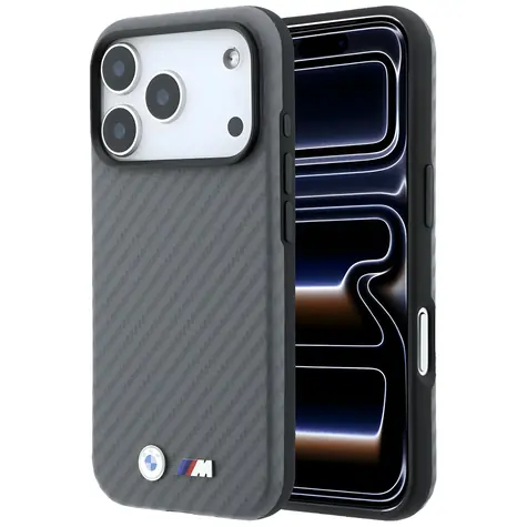 BMW M Carbon Metal Logo grafitová / Zadní kryt / MagSafe / iPhone 17 Pro