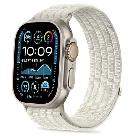 Tech-Protect Nylon Sport Strap 44/45/46/49 mm béžová / Řemínek / Apple Watch / nylonový