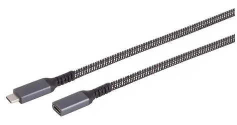 SCONN USB-C prodlužovací kabel textilní / Prodlužovací kabel / USB 3.2 / PD / 0,5 m