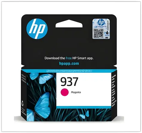 HP 4S6W3NE 937 purpurová / Originální cartridge / 800 stran / OfficeJet Pro 9120e, 9122e, 9132e, 9720e, 9730e