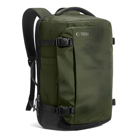 Tech-Protect Defender S70 tmavě zelená / Batoh / 24L / pro notebook / Ryanair & Wizz Air