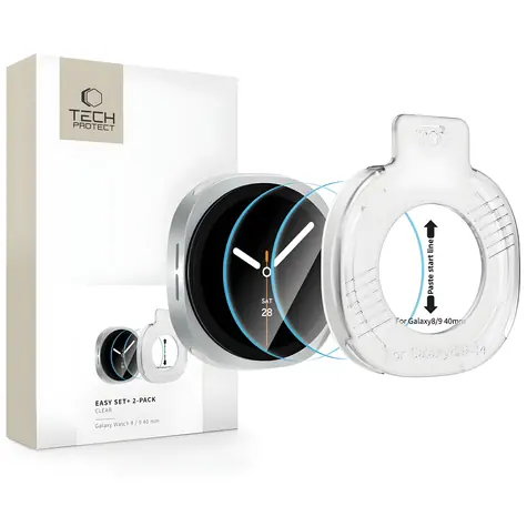 Tech-Protect Easy Set+ / Tvrzené sklo pro chytré hodinky / Samsung Galaxy Watch Ultra / 40 mm / 2 ks