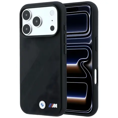 BMW M Tire Track Metal Logo černá / Zadní kryt / MagSafe / iPhone 17 Pro